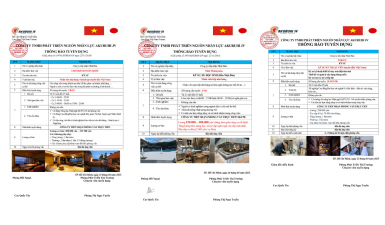 TUYỂN DỤNG KỸ SƯ LÀM VIỆC TẠI NHẬT BẢN